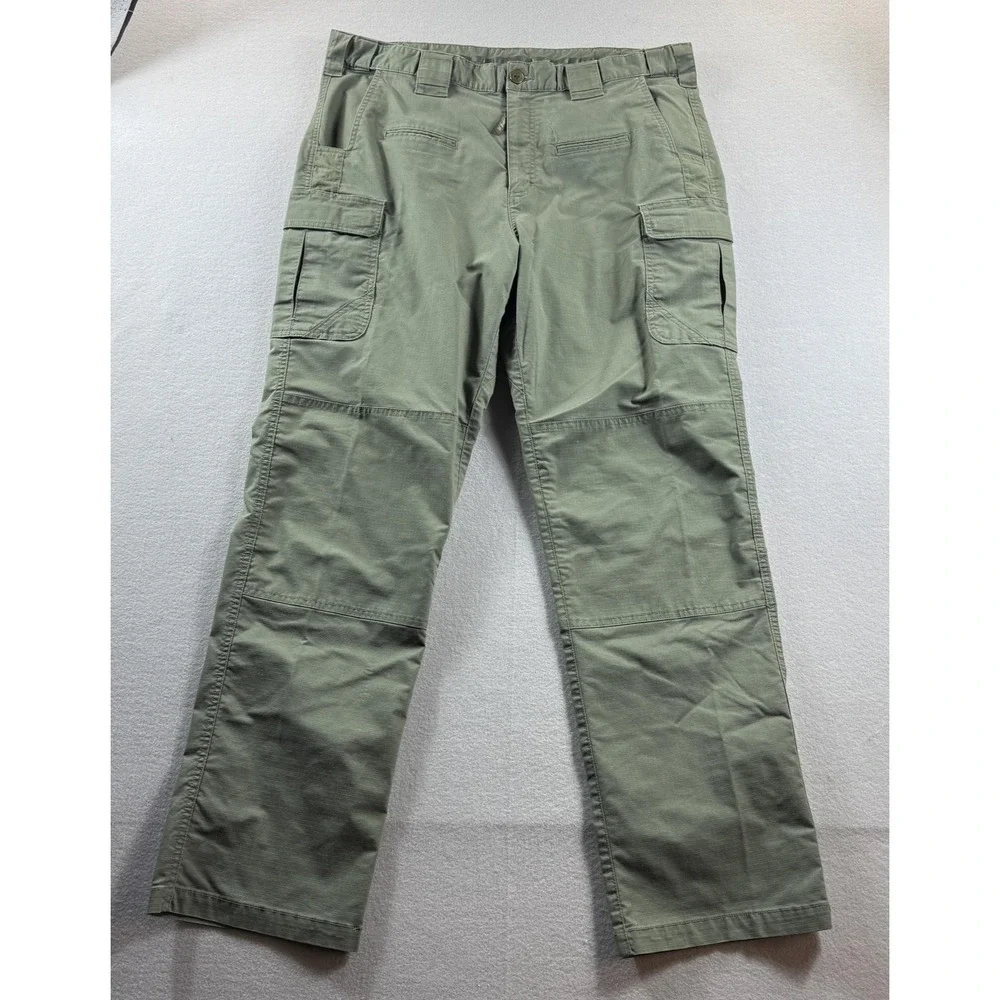 Propper Cargo Pants Mens 40x34 (Fit 38x32) Green Canvas Stretch Workwear